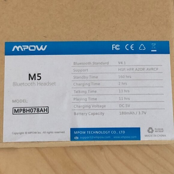 MPOW Media Playing Over the Head Headset - NWT's - Picture 3 of 8